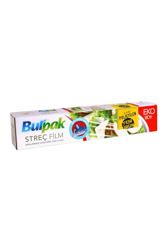 Burpak Sarı PE Streç Film 45 cm x 166m 8mic - Burpak