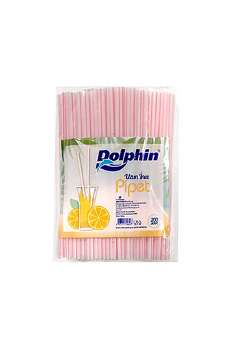 Dolphin İnce Uzun Pipet 200lü - 1