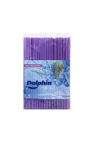 Dolphin Frozen Pipet Mor 22cm x 8mm 100lü - Dolphin